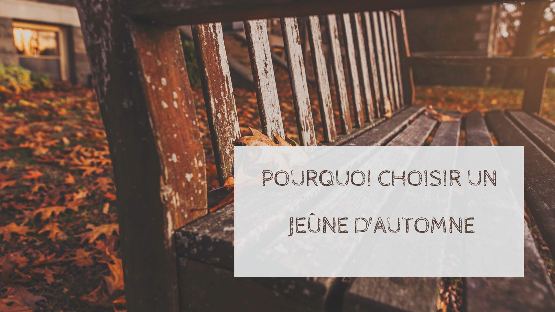 Pourquoi choisir un jeûne d&rsquo;automne ?